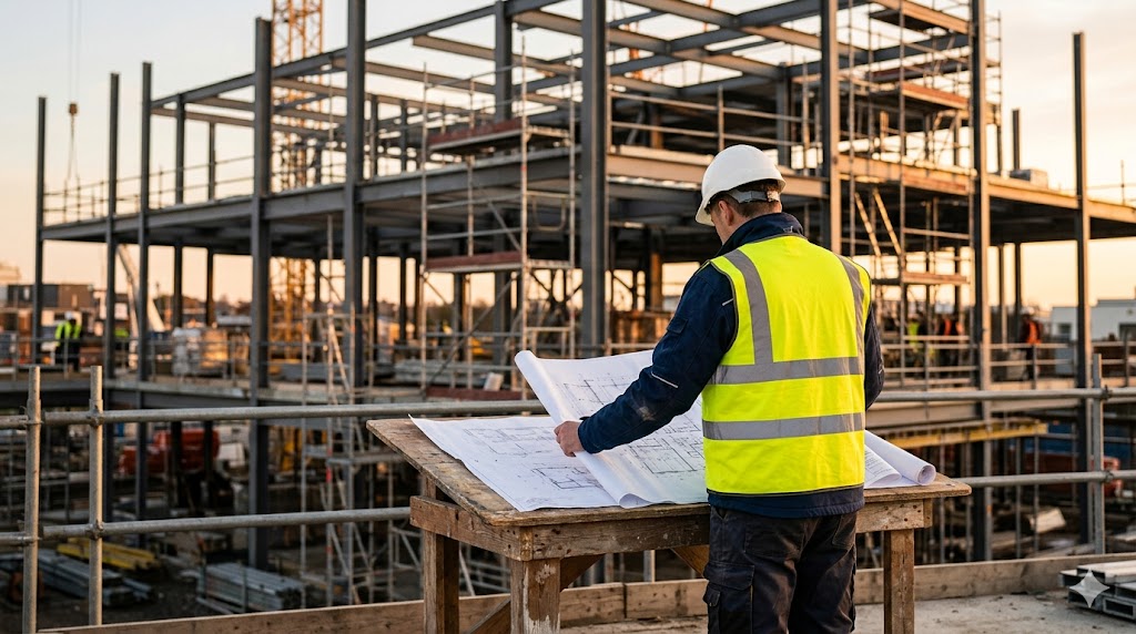 Crown FM engineer reviewing site plans